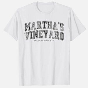 Gildan | Martha’s Vineyard Tee | 3X | White Graphic Coastal Casual | NWOT